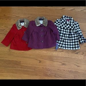 (3) Cherokee Fall Pea Coats